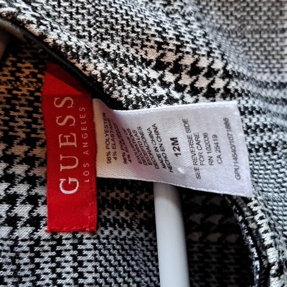 Guess Los Angeles size 12 months short sleeve houndstooth dress - Picture 2 of 6